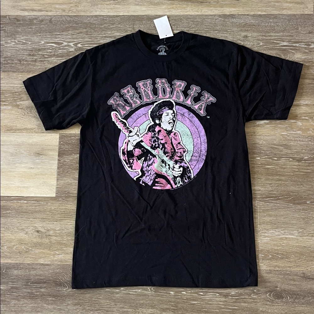 NWT Authentic Hendrix Men’s Jimi Hendrix Graphic T-Shirt Black Size M